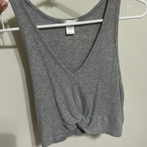 Grey crop top
